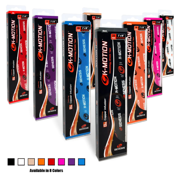 Genesis K-Motion Pre-Cut Tape Strips (20 Count)